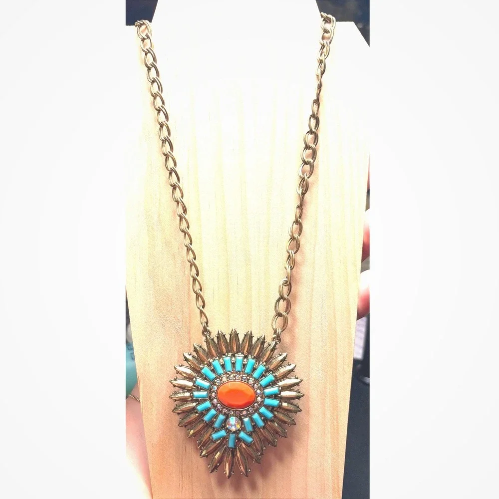 Premier Design Reversible Statement Necklace Women Multi Good Sunburst Boho